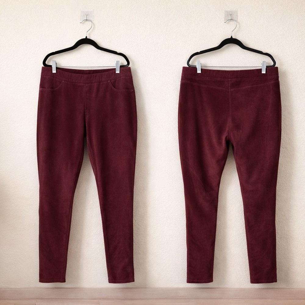 Vintage Style Laura Scott Corduroy Pants - Sears/Kmart Era - Maroon L